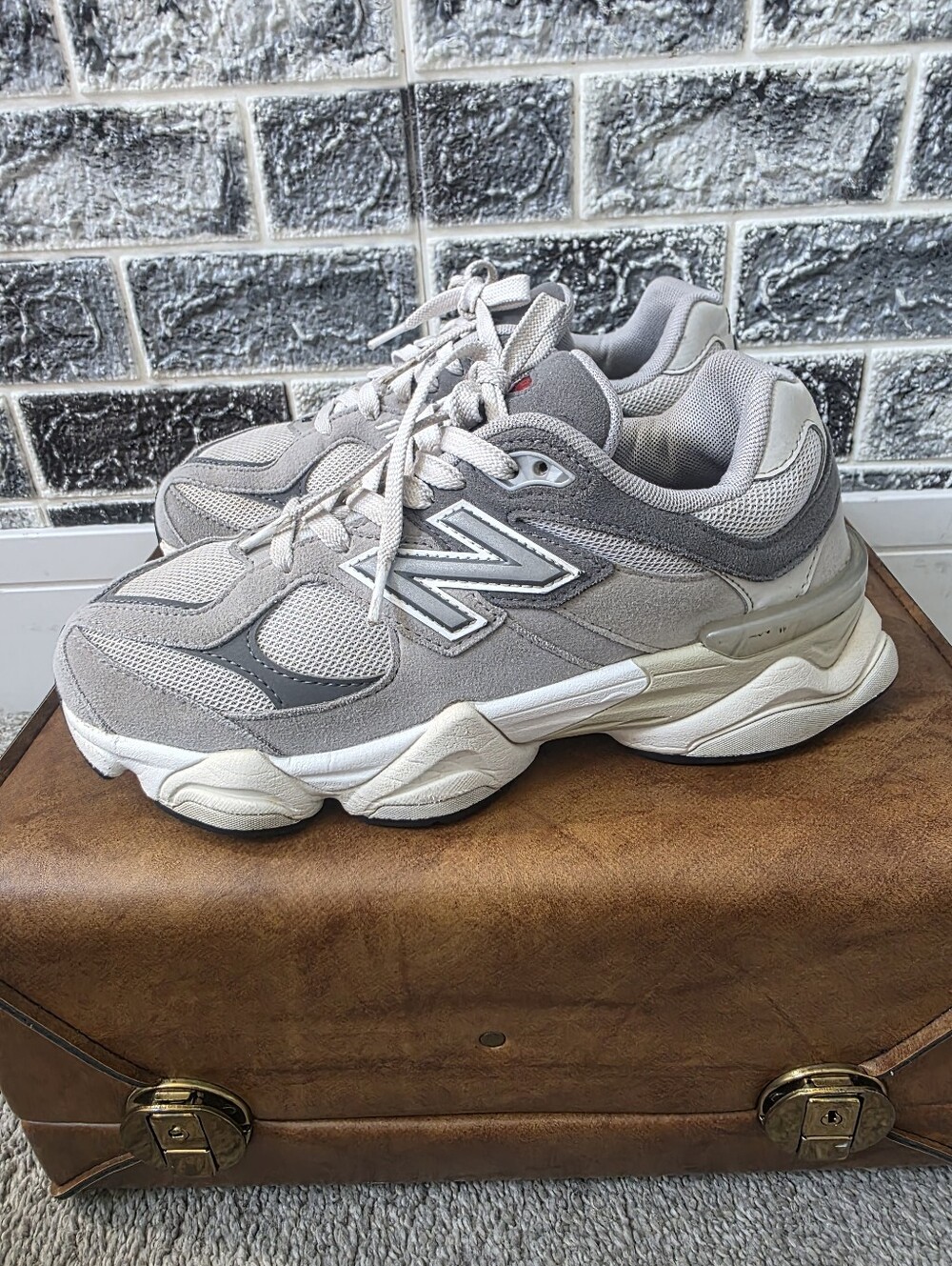 New Balance 9060 Youth Boys Grey  Casual Sneakers 6